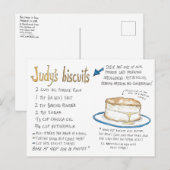 Judy's Biscuit Recipe Briefkaart (Voorkant / Achterkant)