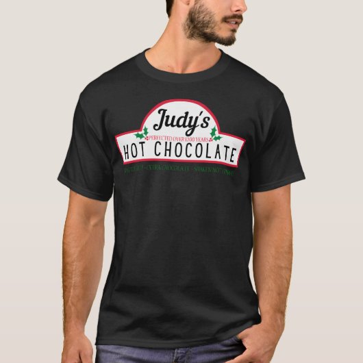 Judy's warme chocolademelk t-shirt (Voorkant)