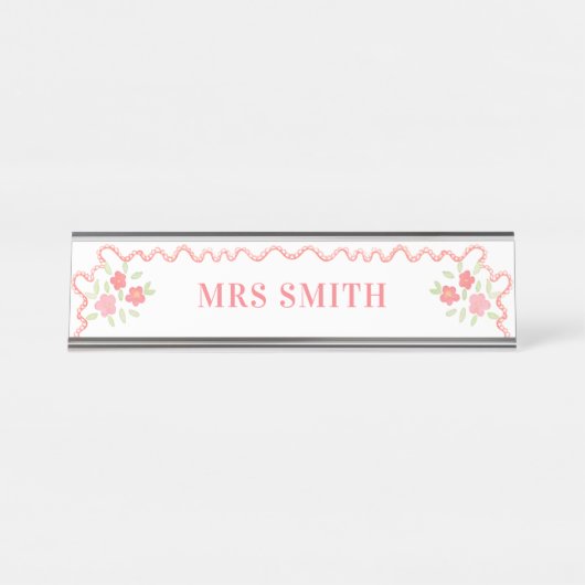 juf bureau naambordje (Voorkant)