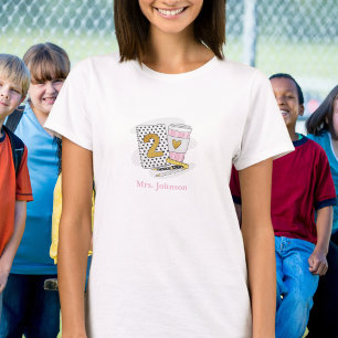 Juf Tweede Klas Persoonlijke Polka Stippen T-shirt