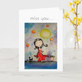 juffrouw u… kaart (Gele Bloem)