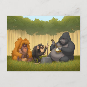 Jug Band of the Apes Postcard Briefkaart