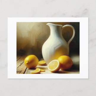 Jug et citrons, carte postale