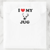 jug hond ovale sticker (Tas)