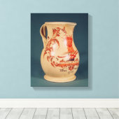 Jug, Leeds, c.1770 Canvas Afdruk (Insitu (Houten vloer))