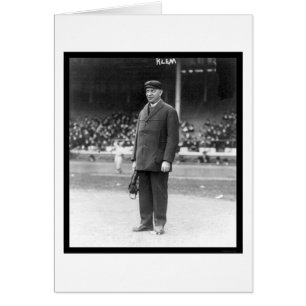 Juge-arbitre Bill Klem Baseball 1914