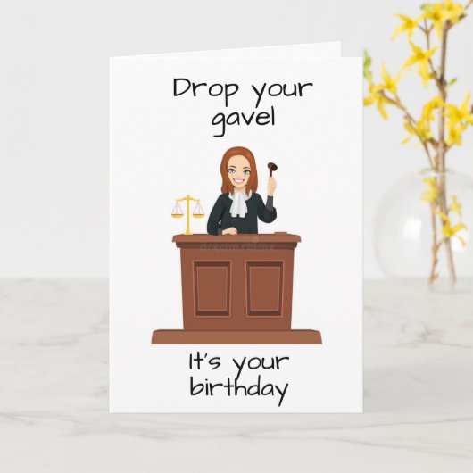 **Juge** CARTE "SON ANNIVERSAIRE" (Fleur jaune)