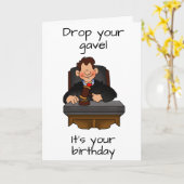 **Juge** CARTE "SON ANNIVERSAIRE" (Fleur jaune)