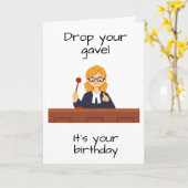 **Juge** CARTE "SON ANNIVERSAIRE" (Fleur jaune)