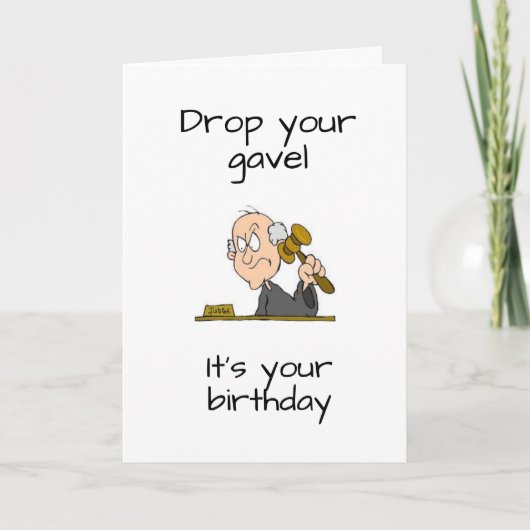 **Juge** CARTE "SON ANNIVERSAIRE" (Devant)