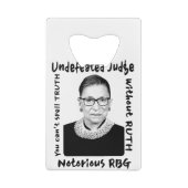 Juge invaincu RBG notoire (Dos)