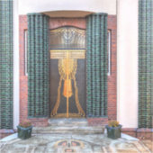 Jugenstil Door Sticker (Voorkant)