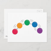 Juggling Balls Briefkaart (Voorkant / Achterkant)