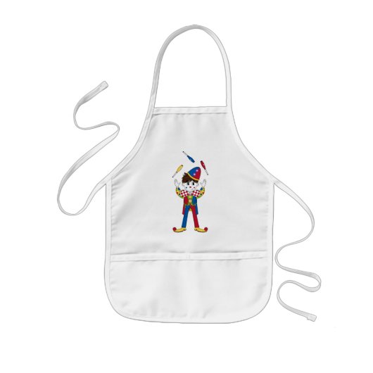 Juggling Circus Clown Apron Kinder Schort (Voorkant)