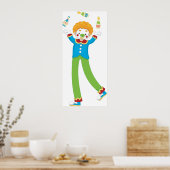 Juggling Clown Poster (Keuken)