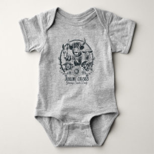 Juggling Daisies Boerderij Familie Onsie! Romper