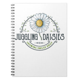Juggling Daisies Logo Notitieboek