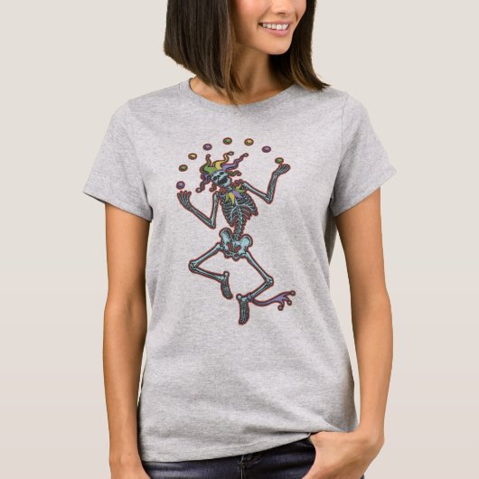 Juggling Jester Skeleton II T-shirt (Voorkant)