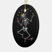 Juggling Jester Skeleton Keramisch Ornament (Links)