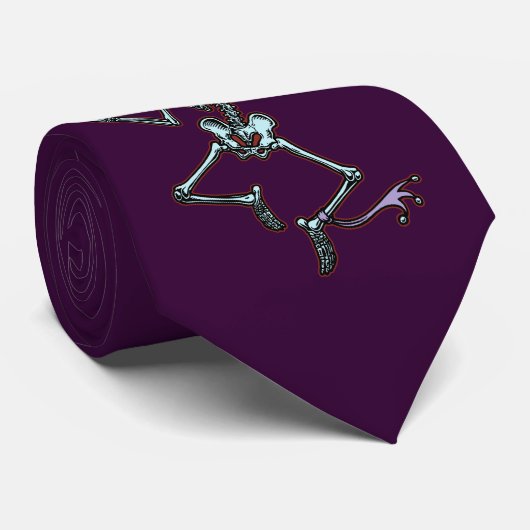 Juggling Jester Skeleton Stropdas (Opgerold)