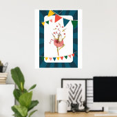 Juggling kikker poster (Thuiskantoor)