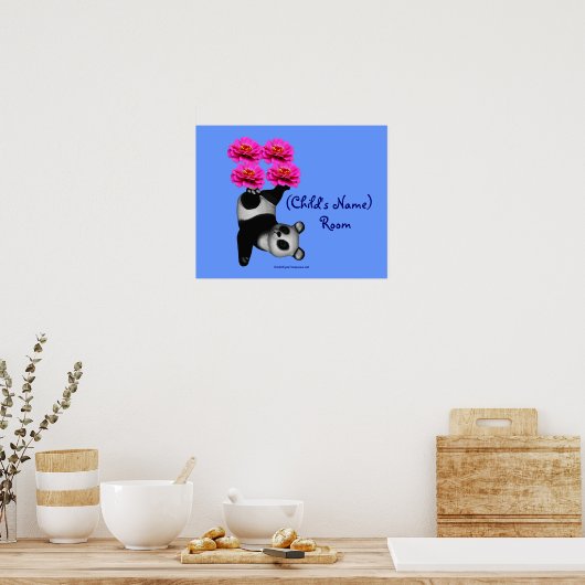 Juggling Panda Kinder Room Specialized Wall Poster (Keuken)