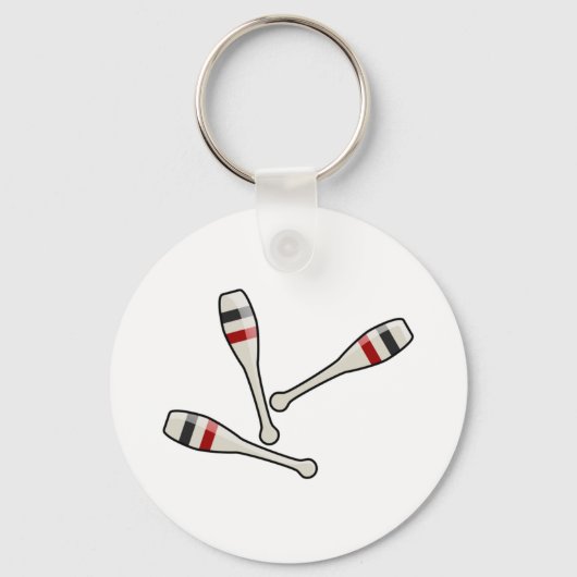 Juggling Pins Sleutelhanger (Voorkant)
