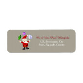 Juggling Santa Claus Etiket (Voorkant)