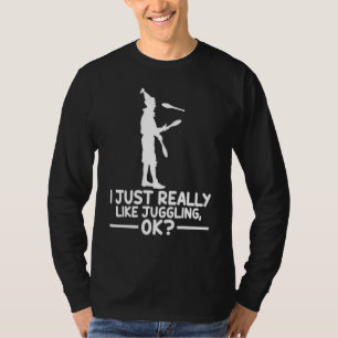 Juggling Sports Ik hou echt van jongleren oké T-shirt