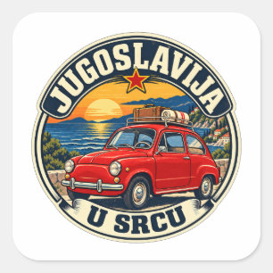 Jugoslavija U Srcu - Autocollant Vintage Fico Youg