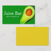 Juice Bar, groene drinken Visitekaartje (Voorkant / Achterkant)
