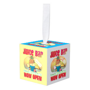 Juice Bar Sign Thunder_Cove Kubus Ornament