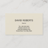 Juice Bar Tropical Juice Blend & Smoothie Visitekaartje (Achterkant)