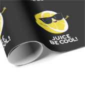 Juice be Cool Funny Fruit Pun Dark BG Cadeaupapier (Rol Hoek)