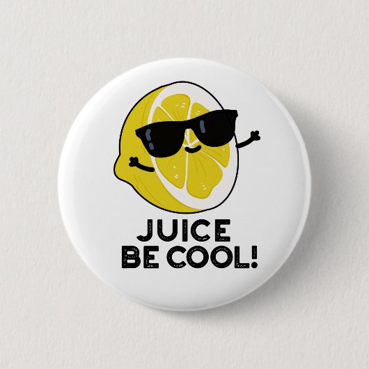 Juice be Cool Funny Fruit Pun Ronde Button 5,7 Cm (Voorkant)