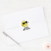 Juice be Cool Funny Fruit Pun Ronde Sticker (Envelop)