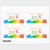 Juice drink verjaardagsfeestverf stickers (Vel)