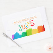 Juice drink verjaardagsfeestverf stickers (Envelop)