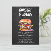 Juice en Burgers Uitnodiging (Staand voorkant)