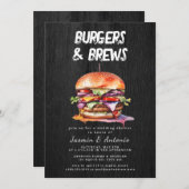 Juice en Burgers Uitnodiging (Voorkant / Achterkant)