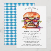 Juice en Burgers Uitnodiging (Voorkant / Achterkant)