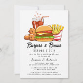 Juice en Burgers Uitnodiging (Voorkant)