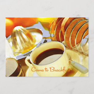 Juice en Java Kom naar Breakfast Kaart