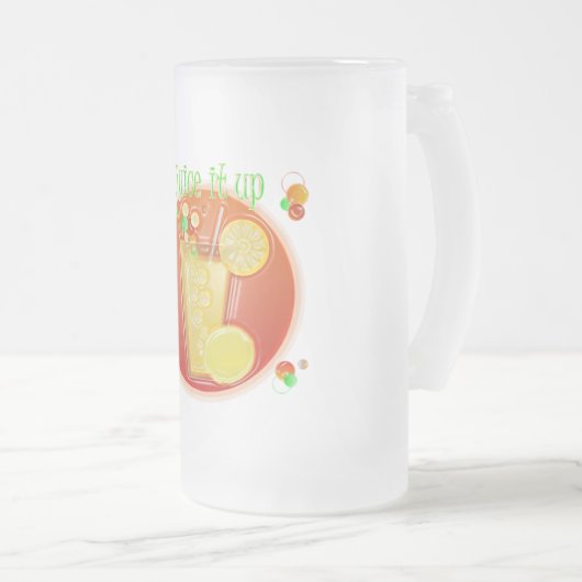 Juice it Up Frosted Mok (kalkgroen) (Voorkant rechts)