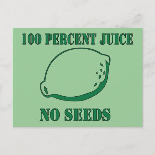 Juice No Seeds Briefkaart