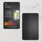 Juices UI UX visitekaartje (Voorkant / Achterkant)