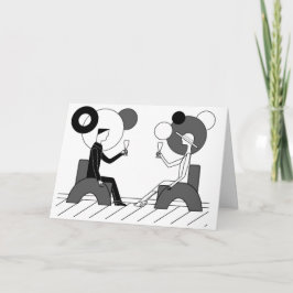 "Juicht!" toe Art deco Kaart