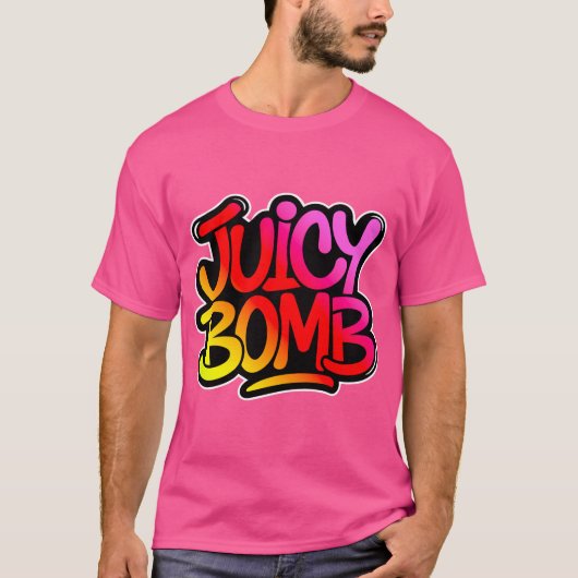 Juicy bomb t-shirt (Voorkant)