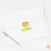 Juicy Cantaloupe Fruit Vierkante Sticker (Envelop)