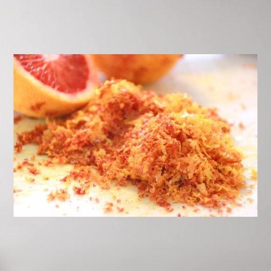 Juicy Citrus Bloed Sinaasappels en Zest Poster (Voorkant)